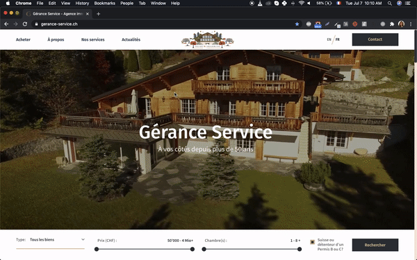 site gérance design
